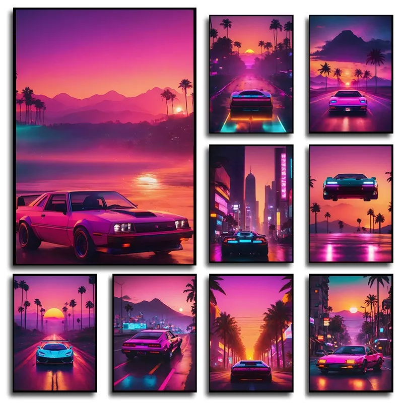 Retro 80S Cyber Cit… - image