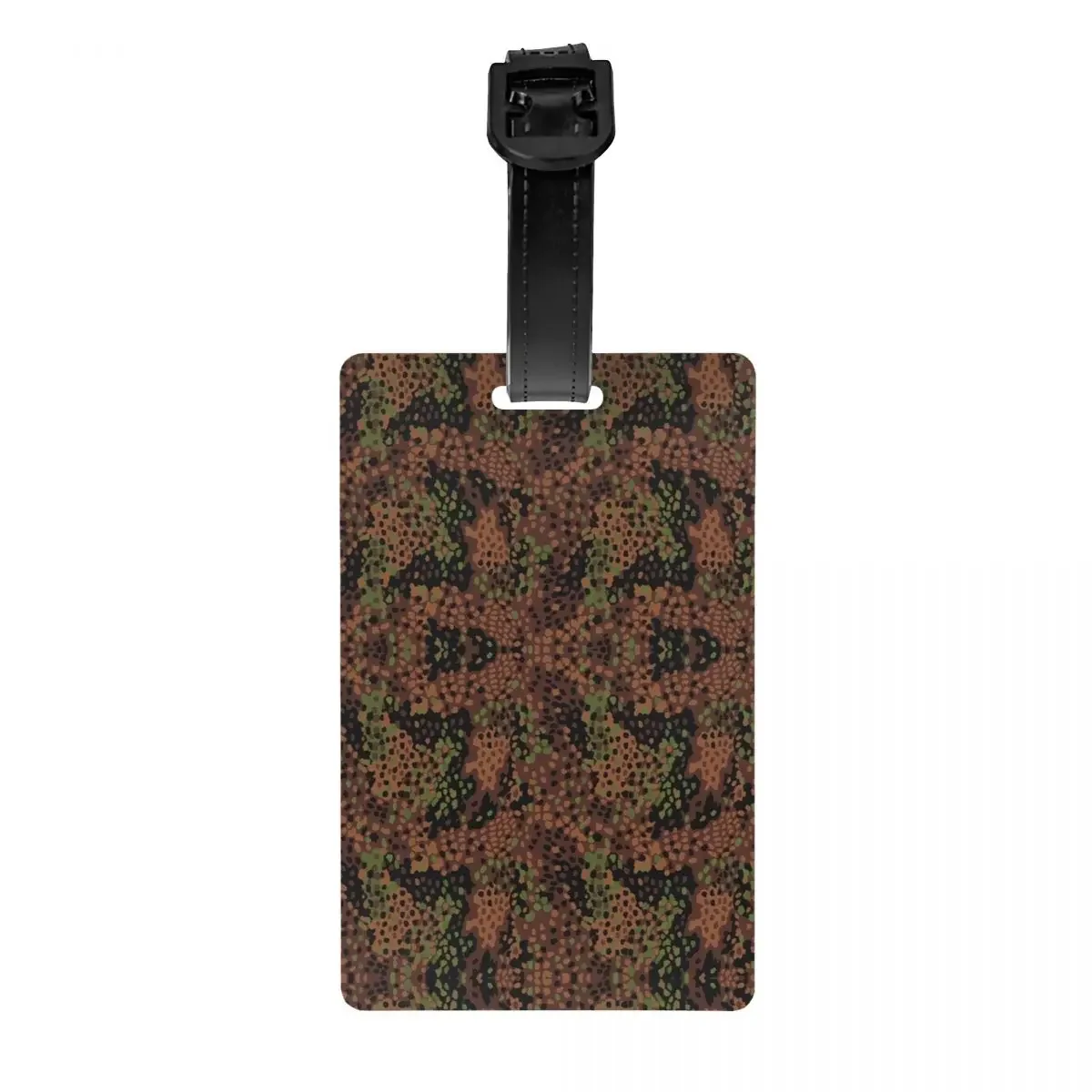 

Erbsenmuster Pea Dot German Camo Luggage Tag Custom Army Camouflage Baggage Tags Privacy Cover Name ID Card