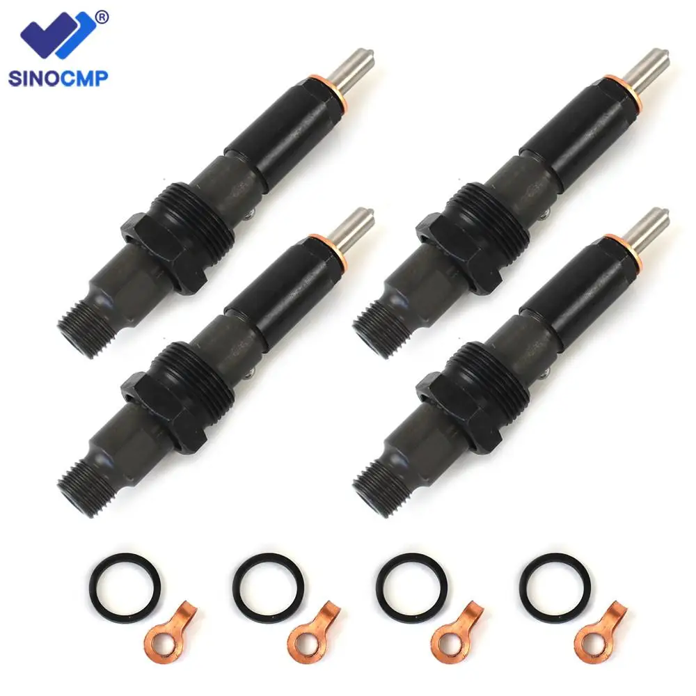 4 Pcs Diesel Fuel Injectors set OEM 3932123 Fit for Cummins 4BT 3.9L Diesel Engine Truck New 3 month Warranty