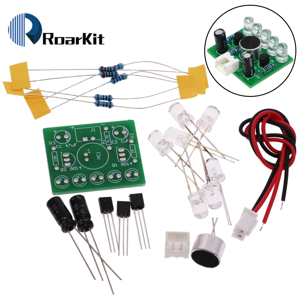 Elektroniczny zabawny zestaw Sterowanie głosem Lampa melodia LED Melody Light DIY Production Suite Nauka Zestawy elektroniczne Laboratorium PCB