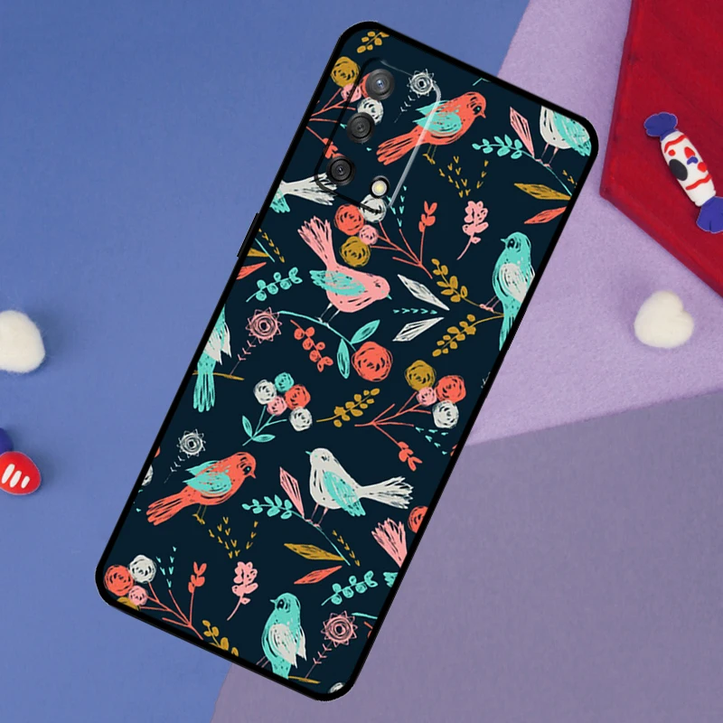 Birds Flock Case For OPPO A98 A78 A58 A18 A96 A76 A16 A15 A17 A77 A5 A9 A74 A94 A52 A72 A53S A54S A57S