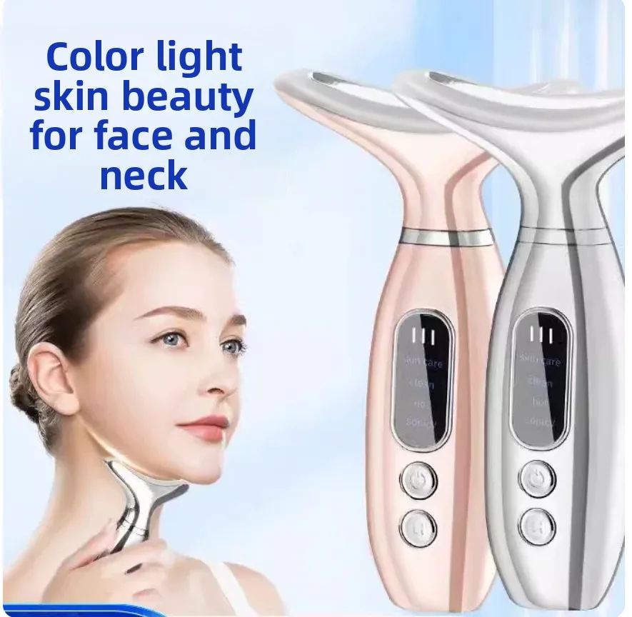 Electroplating Neck Beauty Instrument Vibration Hot Compress V Face Artifact Portable Neck Beauty Instrument