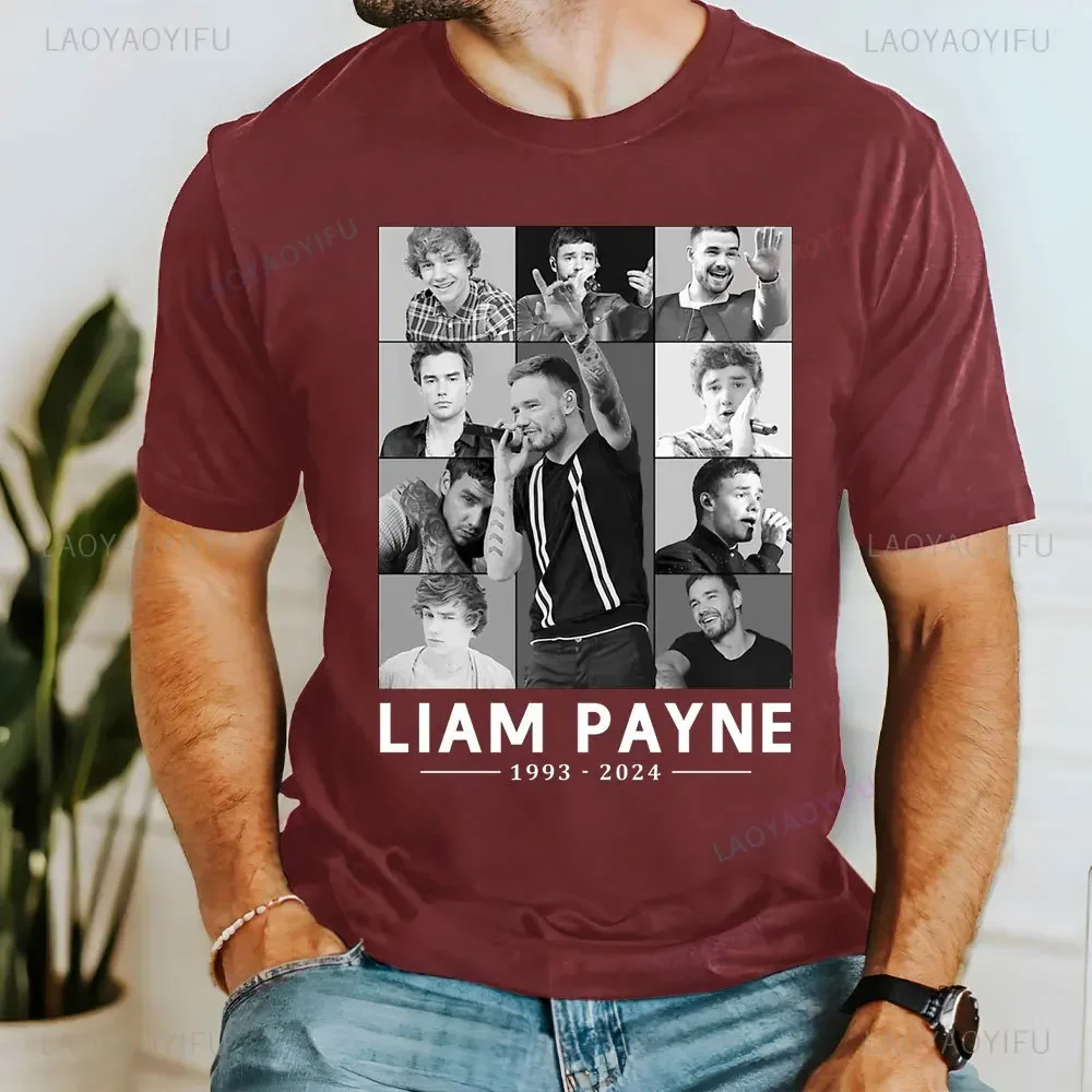 Liam Payne Tribute T-Shirt Rapper Payne Tee Short Sleeve Men High Quality Crewneck Tshirt Men/women Hip Hop Tops