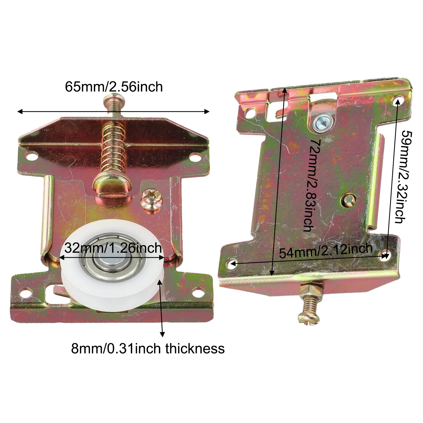 

Easy Install Sliding Door Roller Track Wheel Cabinet Track Wheel U Groove Pulley Reduced Derailment Versatile Applications