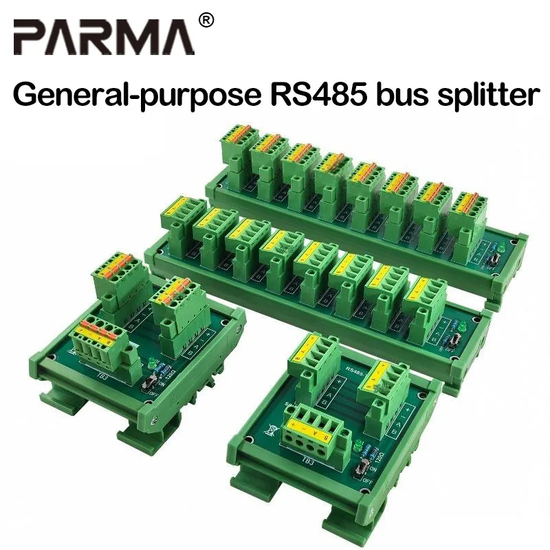 RS485 bus hub, DeviceNet bus T-type splitter, multi-output single-input Modbus repeater, 4-wire