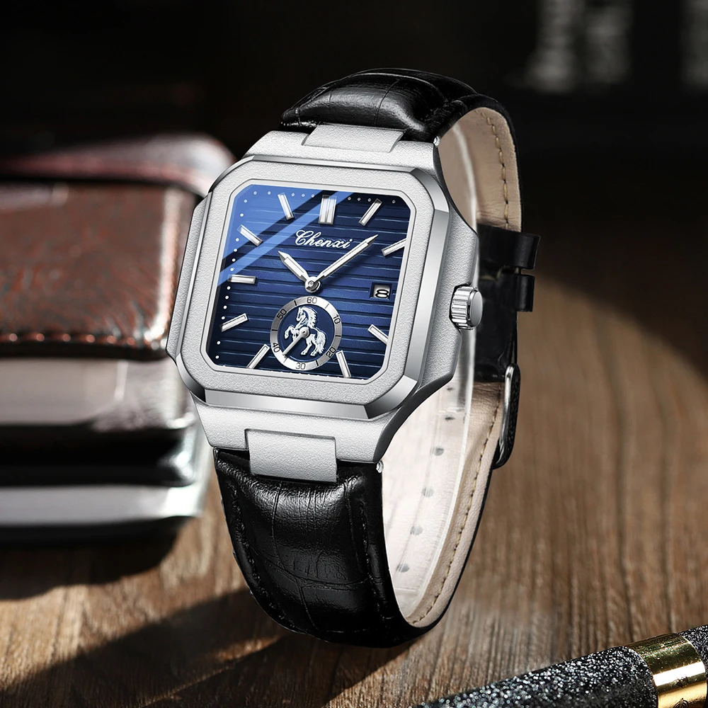 

CHENXI мужские часы высокого качества кожаные наручные часы календарь водостойкие деловые модные мужские часы с хронографом для мужчин