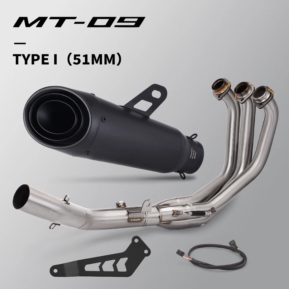 

Глушитель выхлопной трубы подходит для mt09 2021-2023, комплект модификации выхлопной системы мотоцикла, передняя соединительная трубка