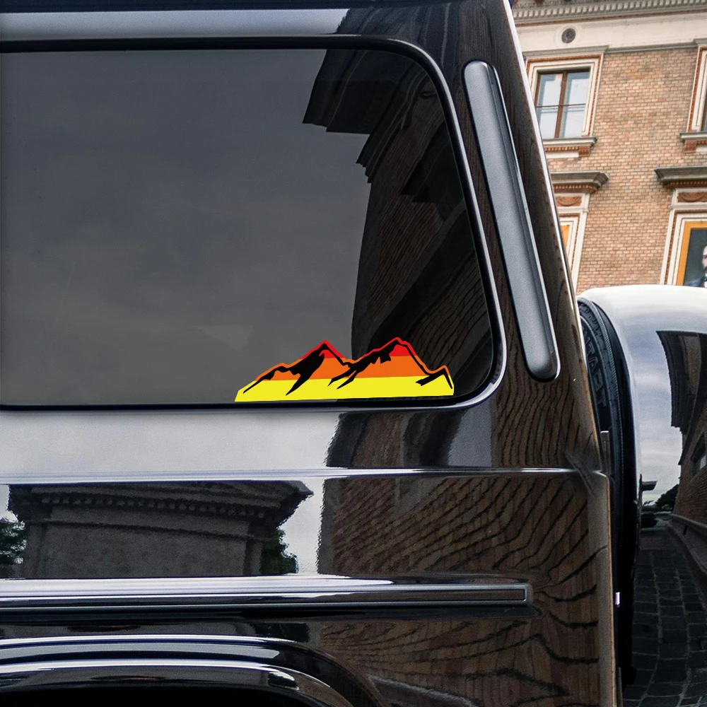 ملصقات كلاسيكية كلاسيكية للجبال ذات ألوان كلاسيكية متوافقة مع شارات Toyota Tacoma Tundra 4runner المقاومة للماء وإكسسوارات السيارات