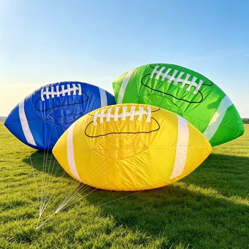 Rugby kites pendant inflatable kites nylon soft kites factory giant kites for adults kites line parachute kite surf football koi