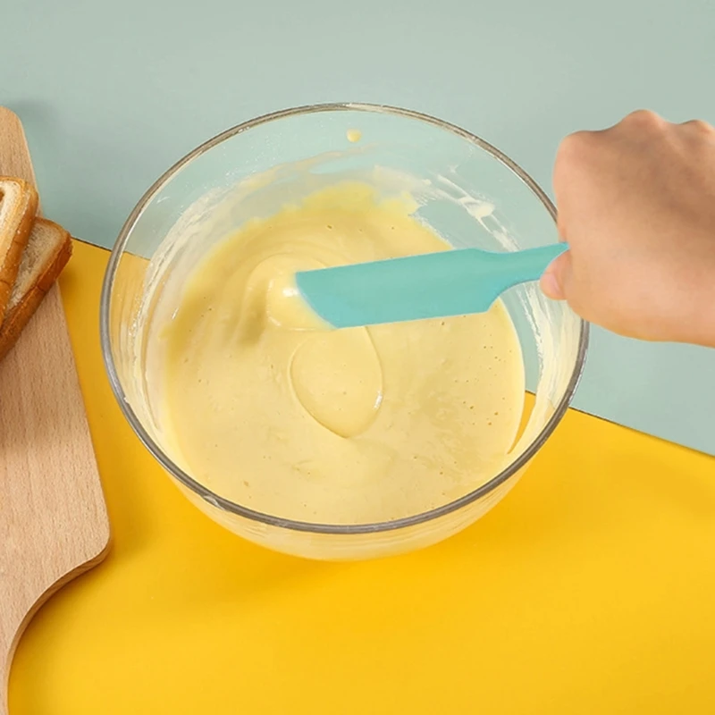 F92B Silicona Spatula Resistente calor Flexible Flexible pieza Spatulas crema larga pieza