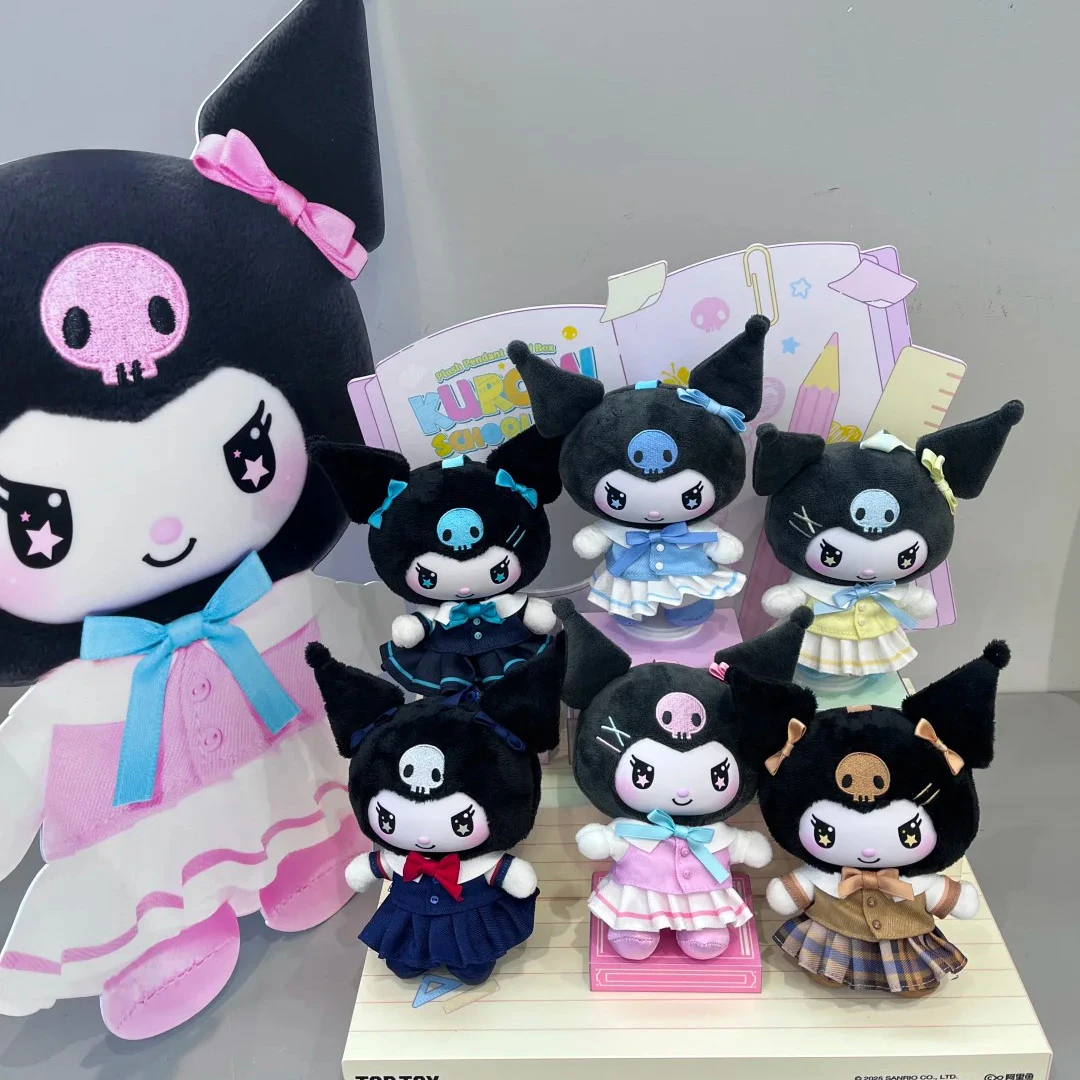 

Toptoy Kuromi Campus Series Vinyl Plush Blind Box Cute Desktop Decorations Collectible Trendy Surprise Gift For Girls Objects