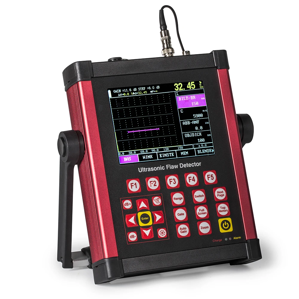 Steel Pipe Weld Inspection Portable Digital NDT Ultrasonic Flaw Detector with A-Scan Data Storage