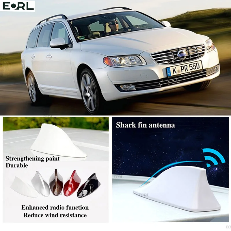 

For Volvo V70 Shark Fin Antenna FM Signal Super Aerials Amplifier Waterproof Signal Amplifier FM/AM Radio Aerials