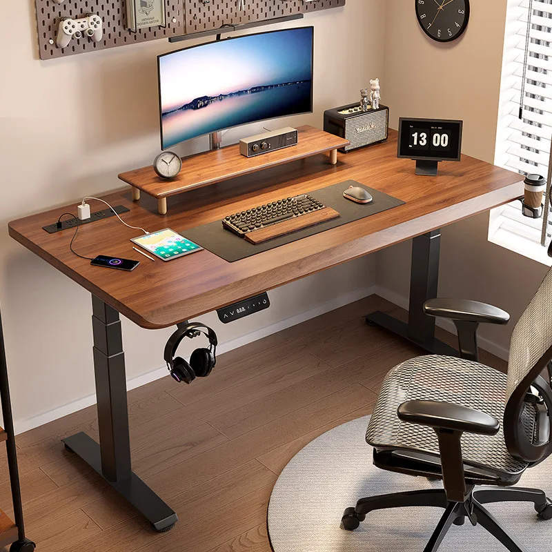 

Solid wood electric lifting table, computer e-sports table, home workbench