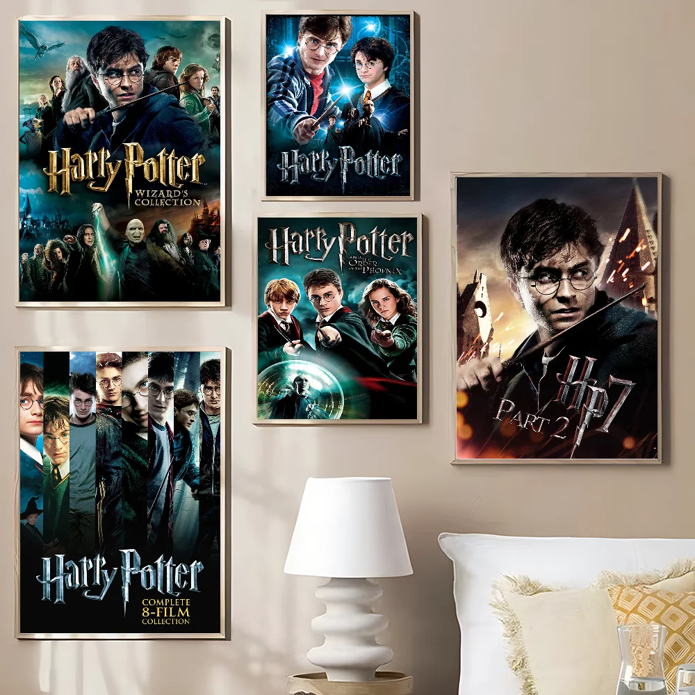 H-Harrys P-PotterS DIY Sticky Poster Vintage Room Bar Cafe Decor Home Decor