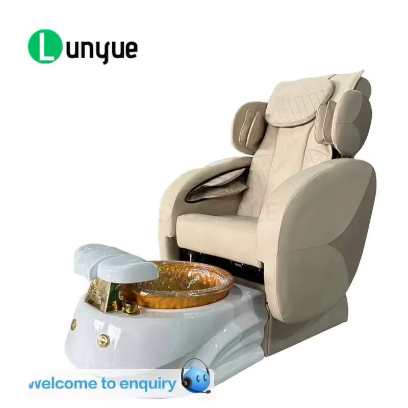 Foot Rest Chair for Spa and Nail Pedicure Station Comfortable Padded Footstool with Ergonomic Design for Beauty Parlor