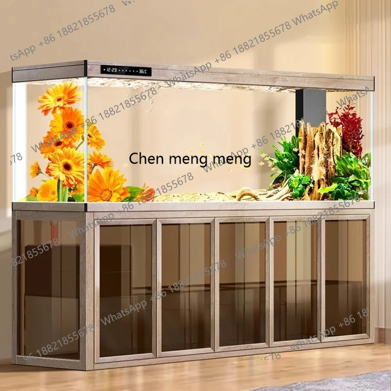 

Large waterproof and moisture-proof fish tank bottom filter in the living room, water-free smart aquarium