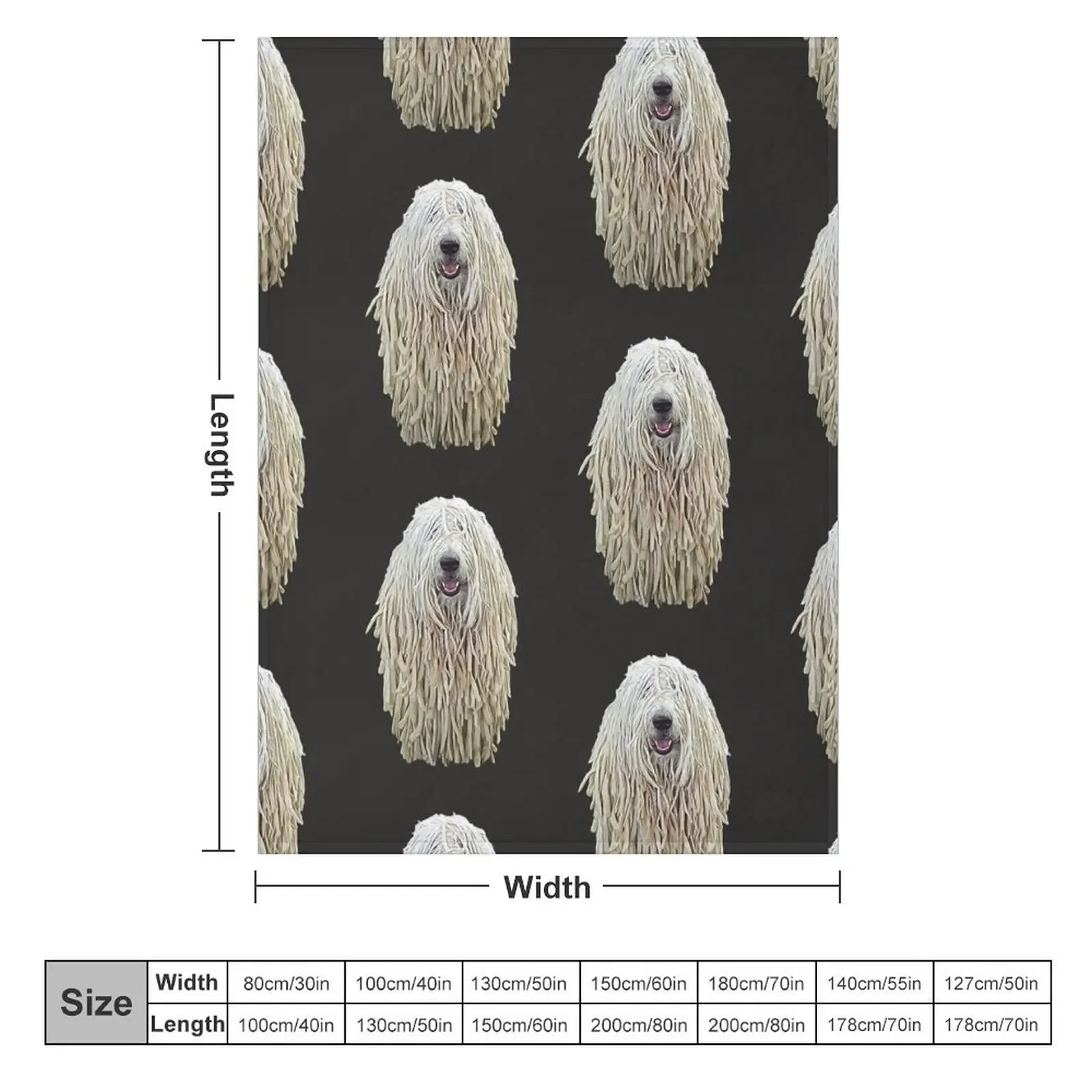 Komondor Dog Dreadlocks Throw Blanket Summer Beddings Luxury Throw Thermals For Travel Kid'S Blankets