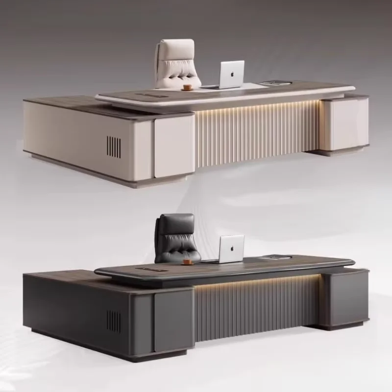 Modern Writing Executive Desk Cheap Designer Home Black Computer Table L Shape Drawers Silla De Escritorio Office Furniture