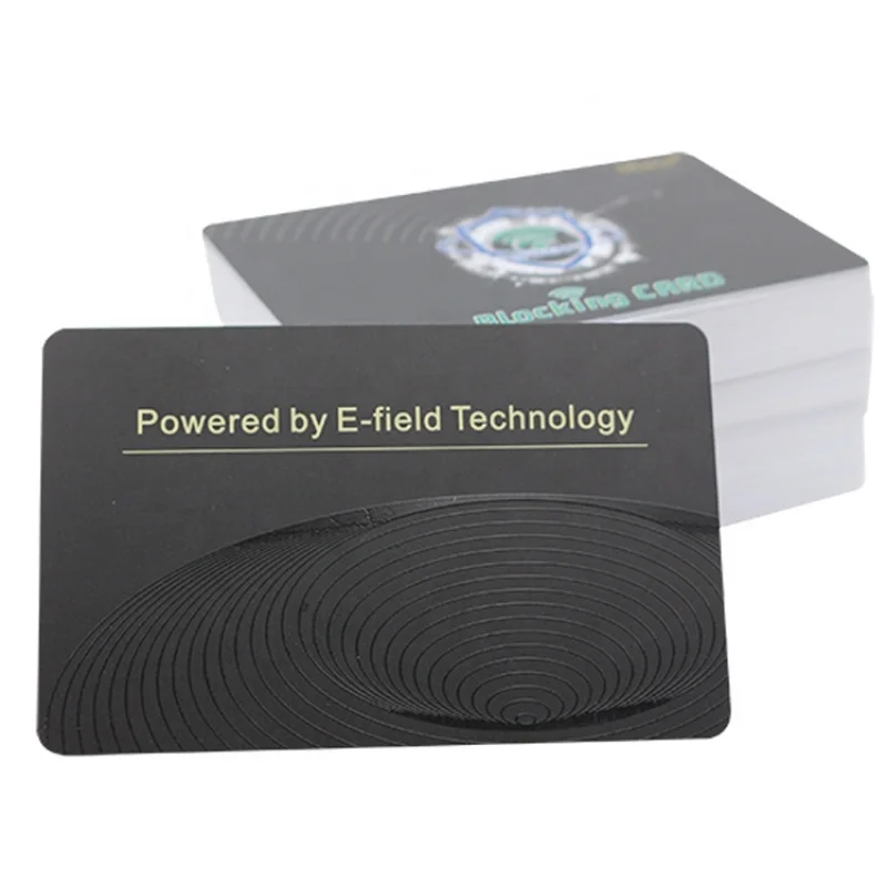 Custom Hot selling E-shield card holder RFID Protection Anti-theft RFID Blocking Card