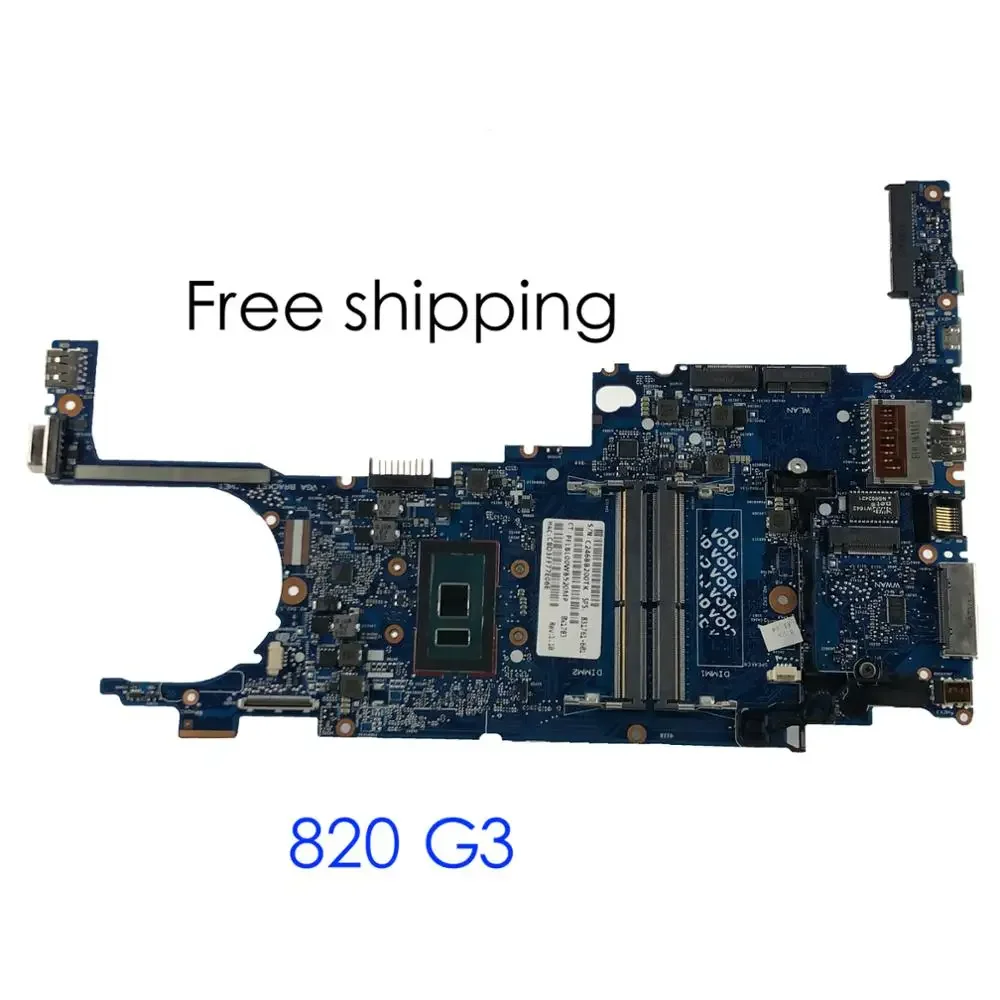 831761-001 For HP TNN-I42C 820 G3 Laptop Motherboard 831761-601 6050A2892301-MB-A01 Mainboard 100% tested fully work