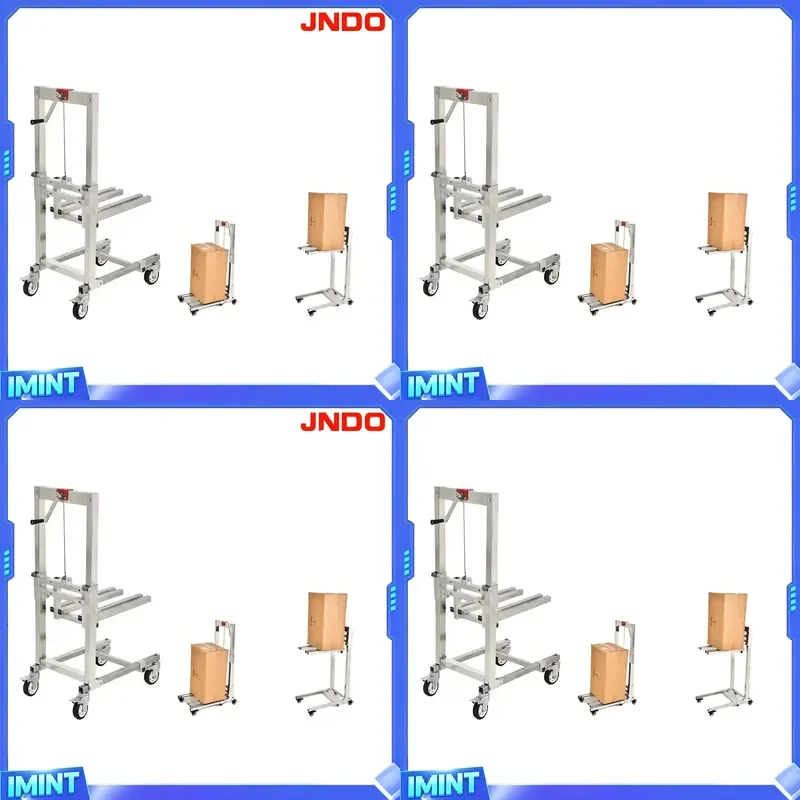 Light Weight Portable Hand Chain Steel Manual Mini Stacker for Home Use New Unloading Lifting Stacking-Hoist 60KG 80KG