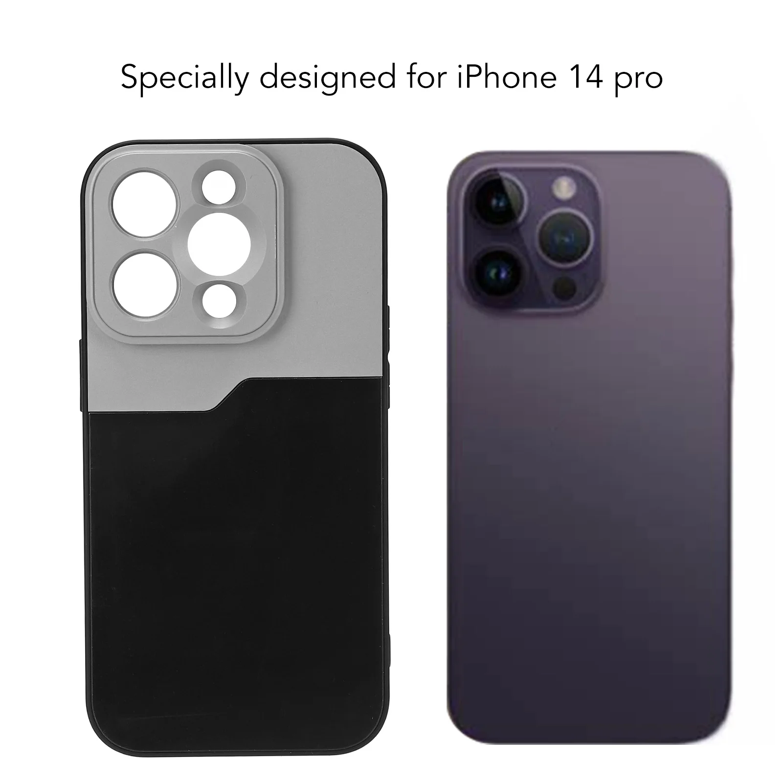 

Чехол для телефона Iphone14 Pro, противоударная задняя крышка телефона со встроенной резьбой 17 мм, защитный чехол для телефона с креплением на объектив