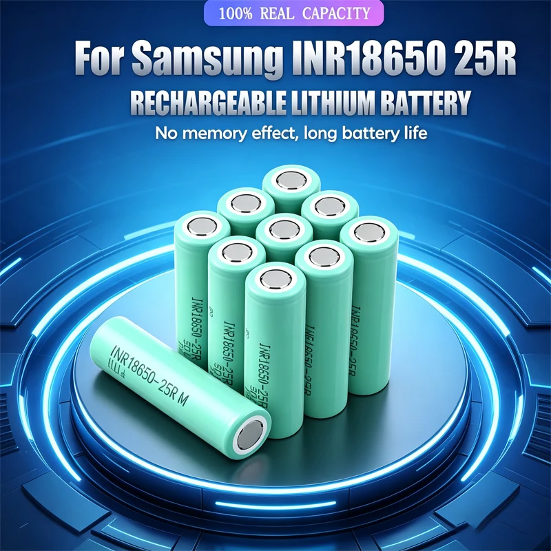 

wholesale price 3.6V 2500mAh 18650 Battery For Samsung INR 18650 25R Lithium Lon Battery Replacement External Battery