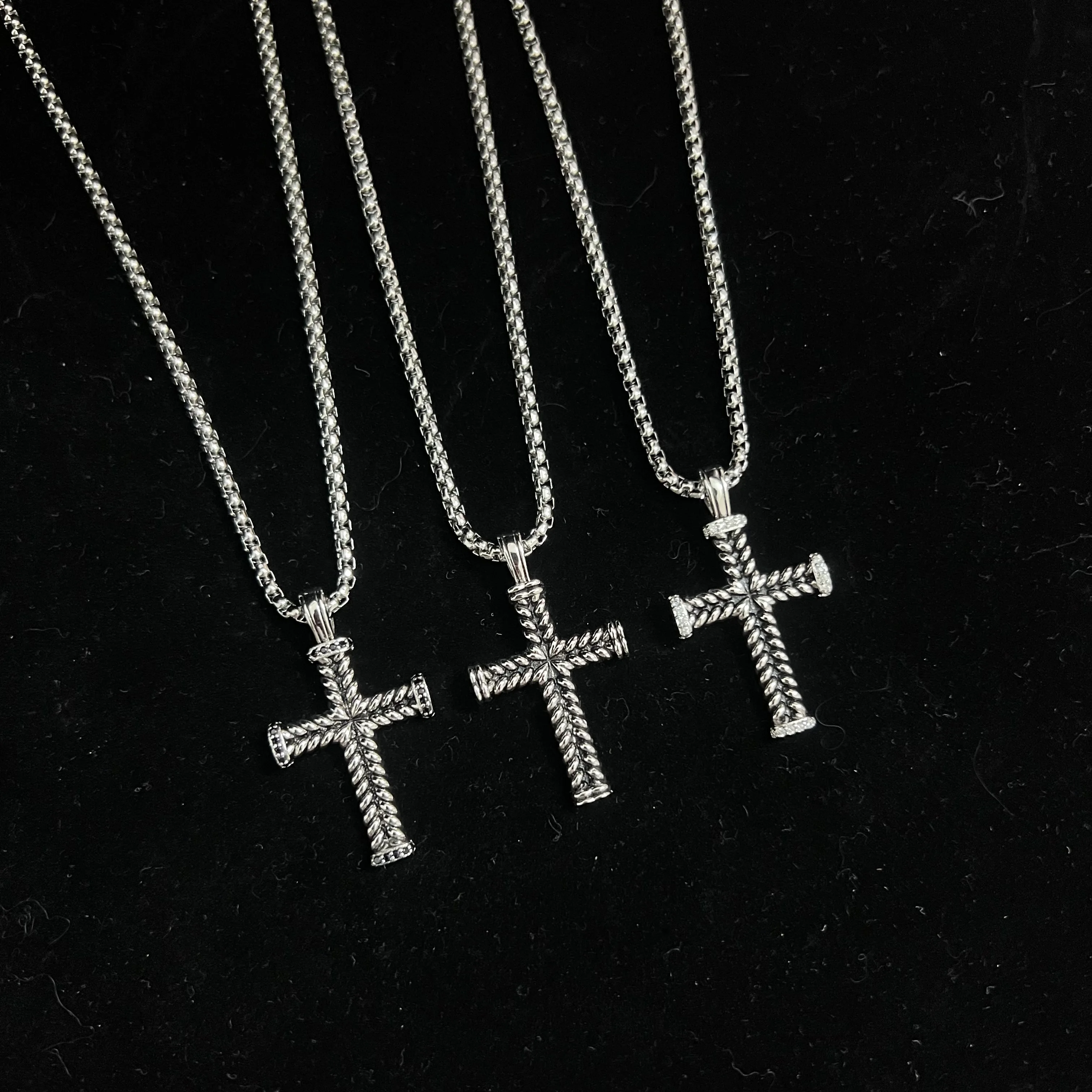 

Ожерелье из стерлингового серебра 925 пробы, новинка 2025, стильное ожерелье с крестом на пуговицах, унисекс, модное, модное, ретро, классическое, простое, роскошное ювелирное изделие, подарок