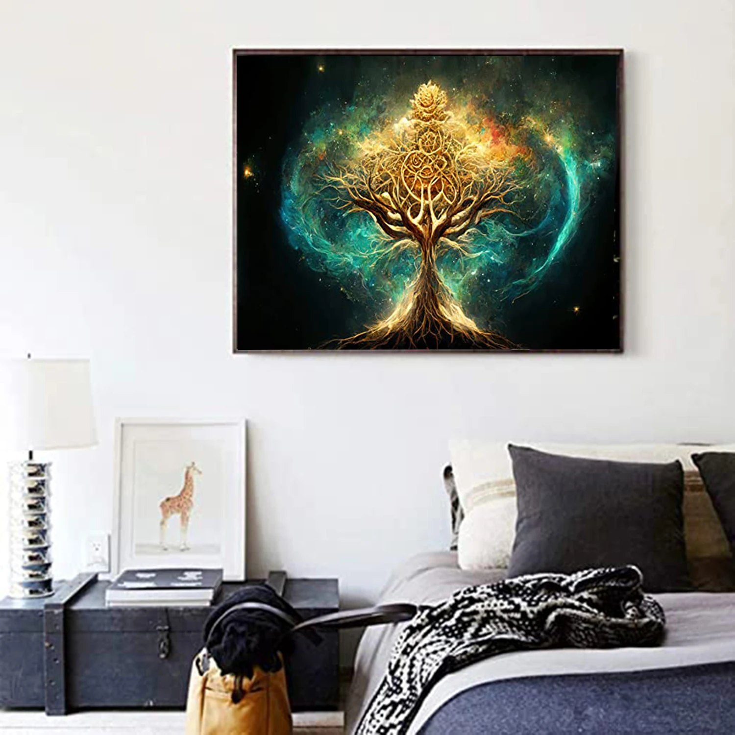 LZAIQIZG 5D Diamond Painting Fire Of Life Square/Round Diamond Cross Stitch Kit Embroidery Picture  Home Decoration