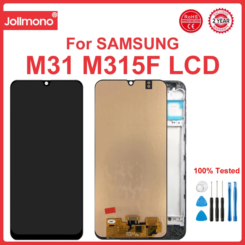 

M315 Lcd For Samsung Galaxy M31 M315 M315F/DSN M315F/DS LCD Display Touch Screen Digitizer Assembly Parts For Samsung M315