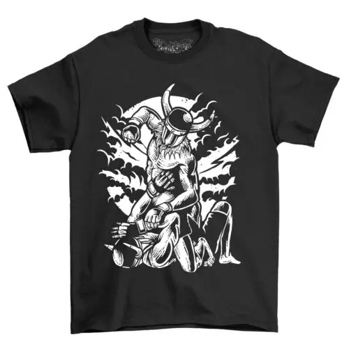 Viking Fight: Demon vs. Viking Horse - Funny T-shirt for Warriors! Unleash your