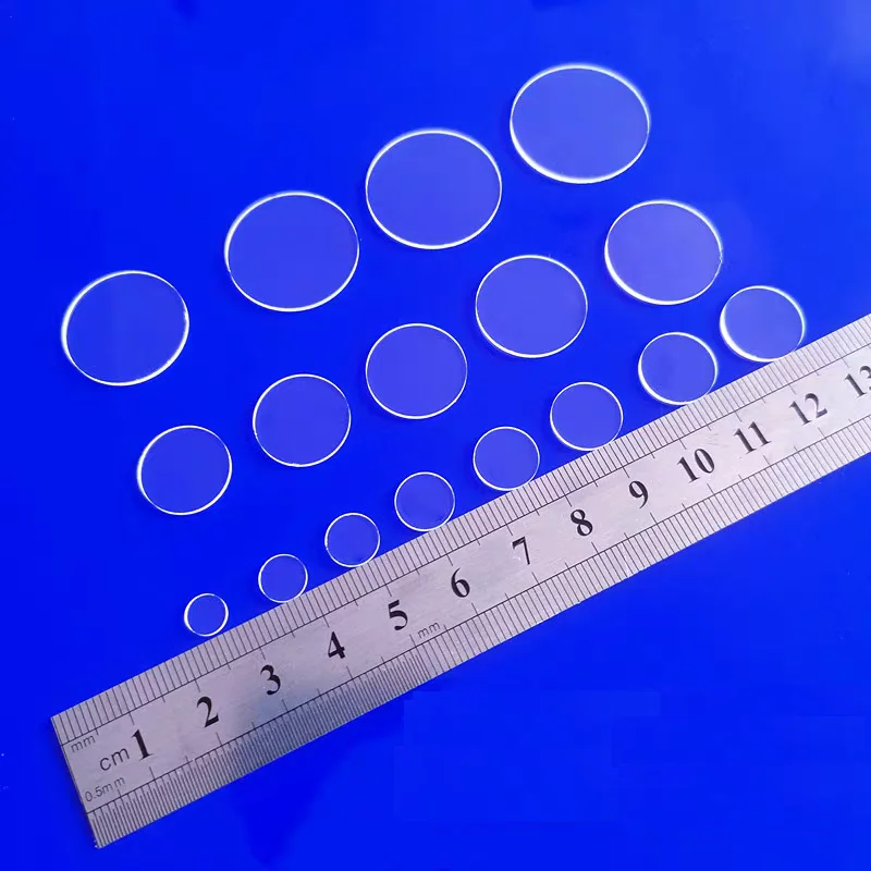 

Jgs2 High Temperature Resistant Quartz Sheet Custom High Transmittance Uv Square Window Slide Uv Optical Glass Sheet round disc
