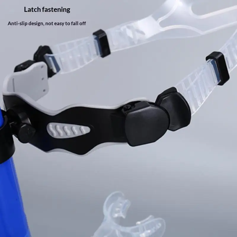 Schwimmschnorchel, vorne montierter Atemschlauch, Einweg-Spülventil für Erwachsene, Schwimmtraining, Freitauchen – Detail 4