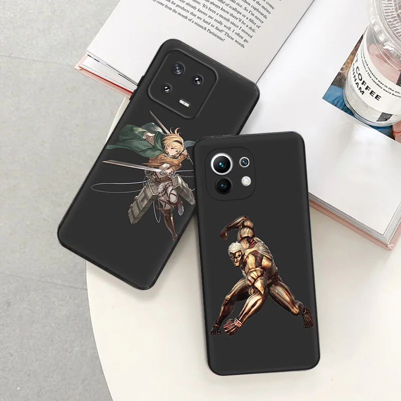 Silicone Soft Phone Case for Redmi Note 13 Pro 4G 5G 12 12c 13c Note12 Xiaomi 12t 12x 13Lite 12Lite Attack on Titan Cover image 5
