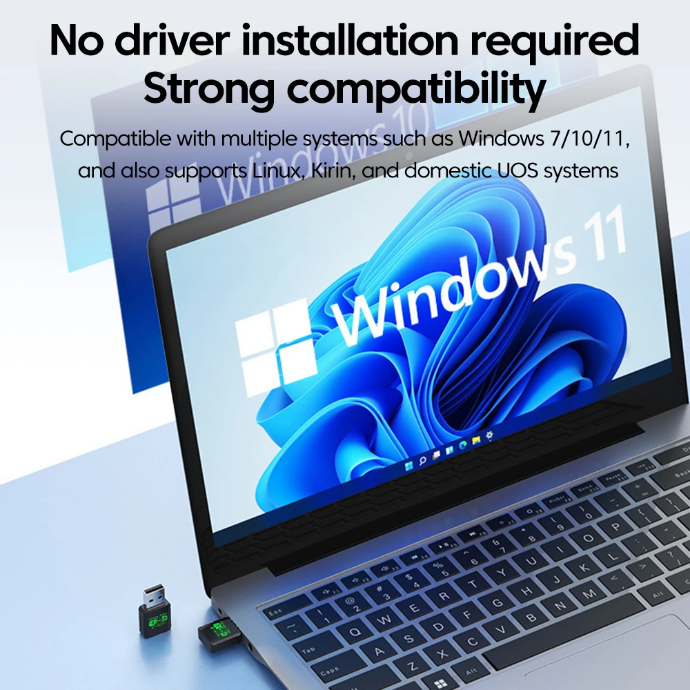 WiFi 6 AX900 Bluetooth 5.4 WiFi USB Adapter Wireless Network Card 2.4G&5GHz Wi-Fi Antenna For PC Driver Free USB WiFi Receiver