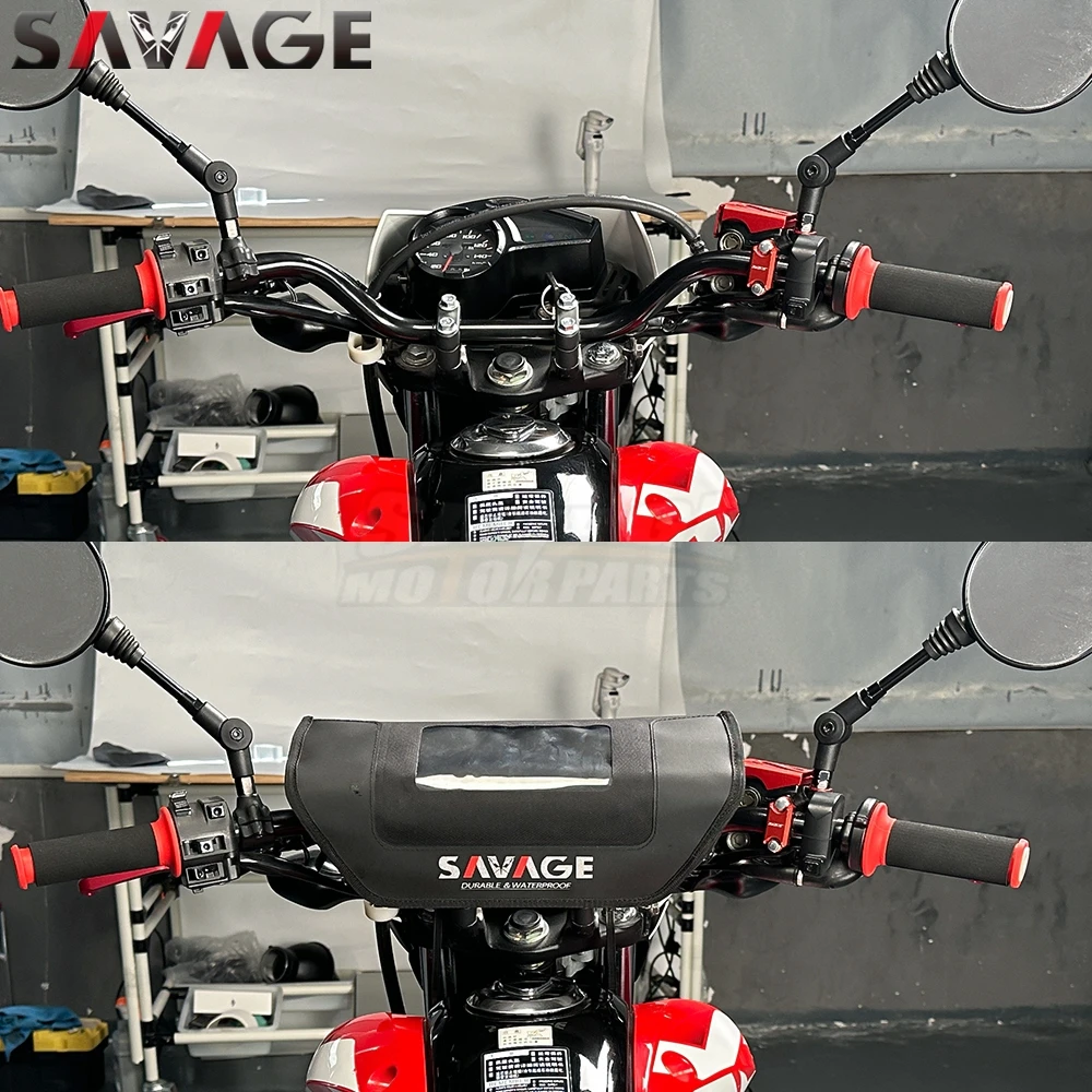 XR Motorcycle Handlebar Bag For Honda XR190L XR150L XR120L 2003-2025 Waterproof Mobile Phone Bag Travel Tool Bags Accessories