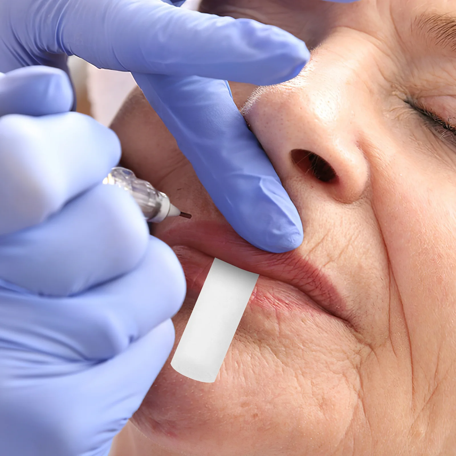 

1 коробка, ватный рулон для татуировок, стоматологические ватные рулоны, разные цвета, с высокой впитывающей способностью для татуировки губ, пробка для кровотечения носа