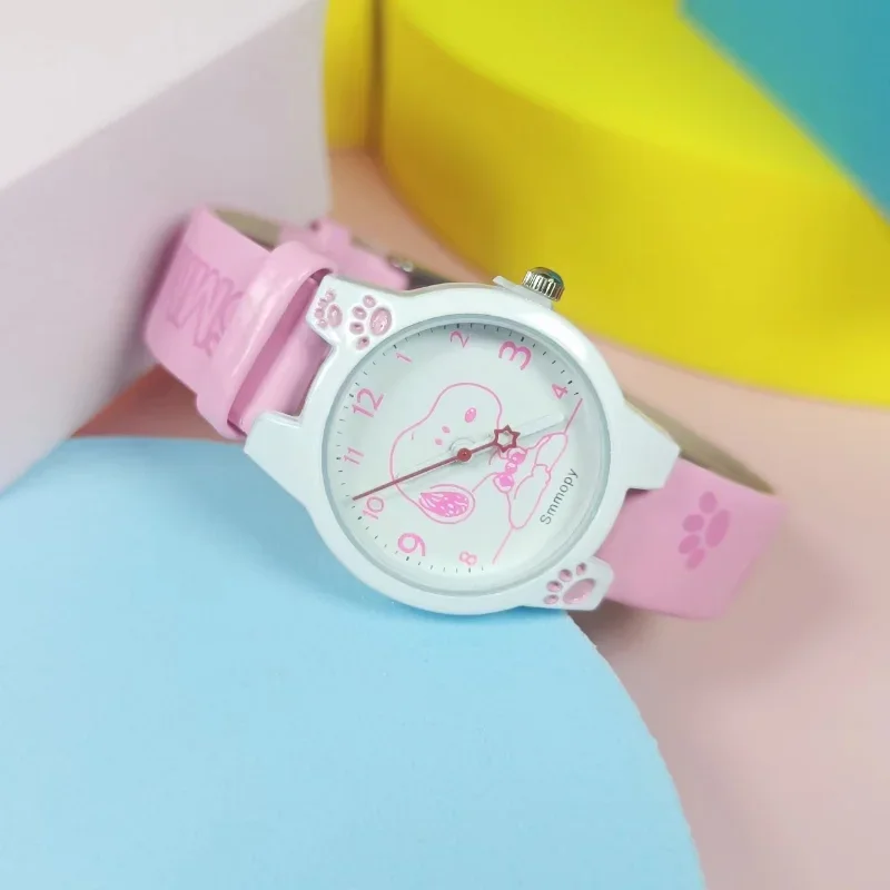 Snoopy Kids Watches Female Cute Cartoon Quartz Watch Kawaii Girls Boys Fashion Students\' Clock Electronic Watch Children\'s Gifts