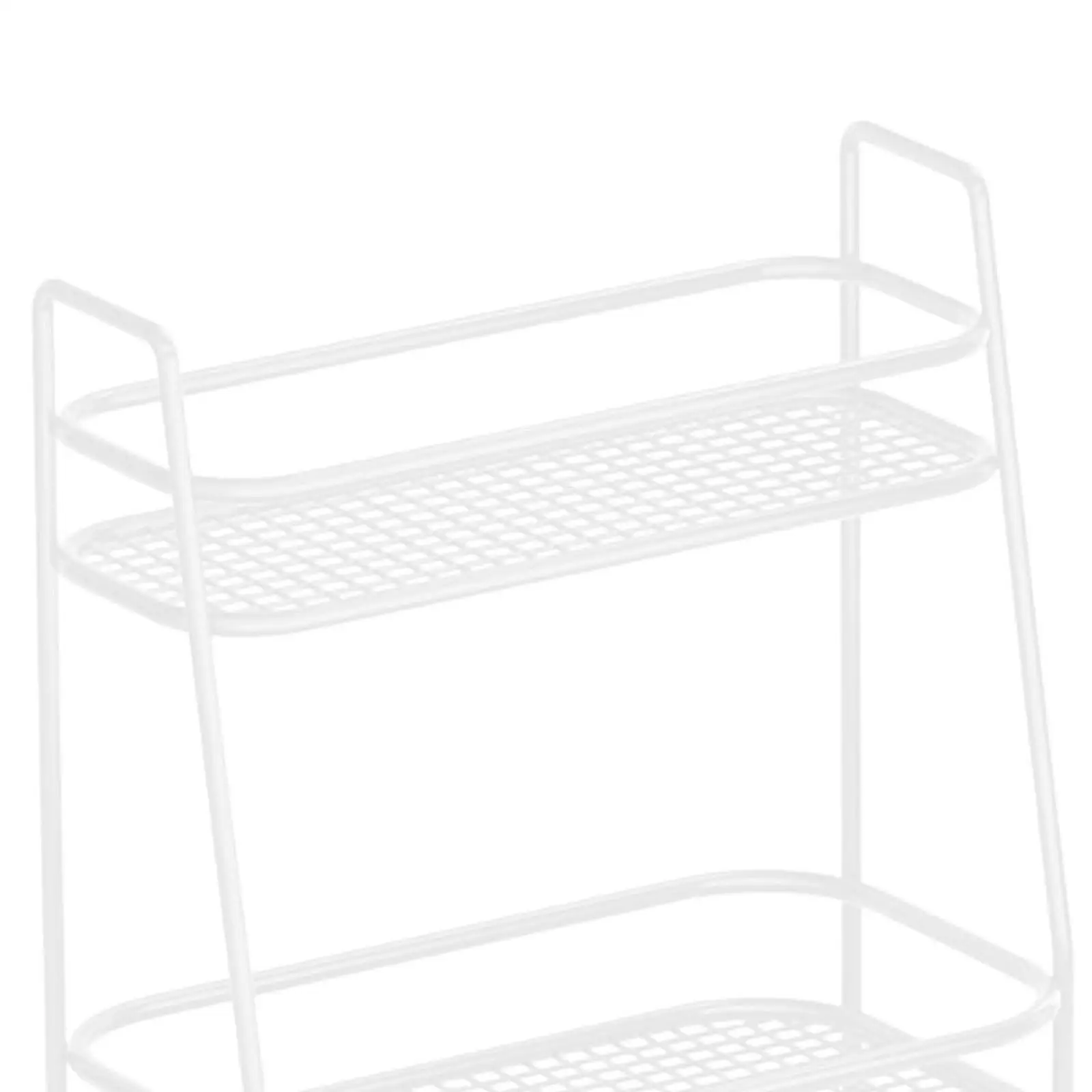 Spice Rack Organizer Two Level Metal Mesh Kitchen Shelf Freestanding for Kitchen Accessories and Home Storage