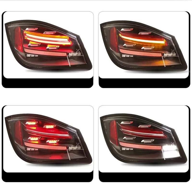 LED Tail Lights Assembly Modified for  Boxster Cayman 987.2 2009-2012 Year  Turn Signals Rear Lamp Plug and Play