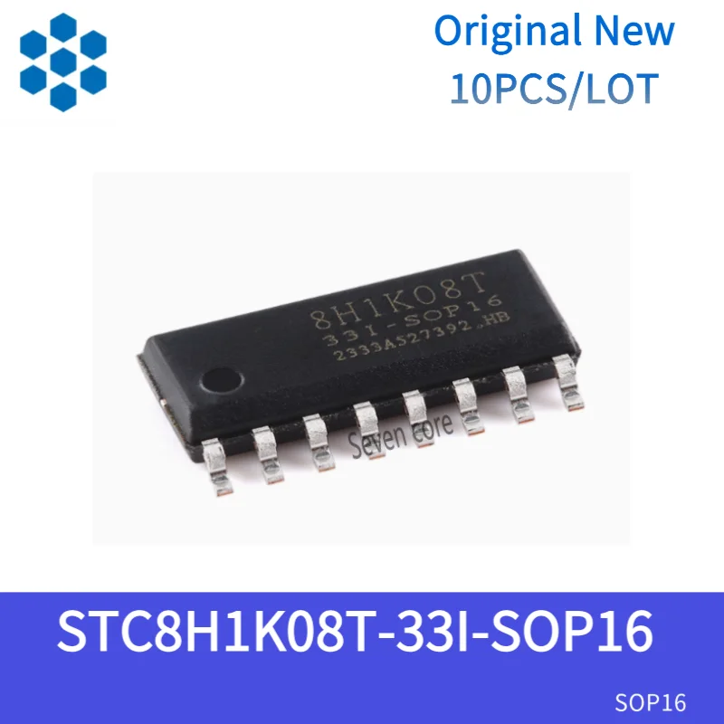 

Original New 10pcs/lot STC8H1K08T-33I-SOP16 High-speed 8051 Core (1T) Microcontroller Chip