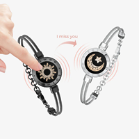 Hot Sale Totwoo Sun and Moon Couple Bracelet Long Distance Touch & Vibrating Bracelets for Couples