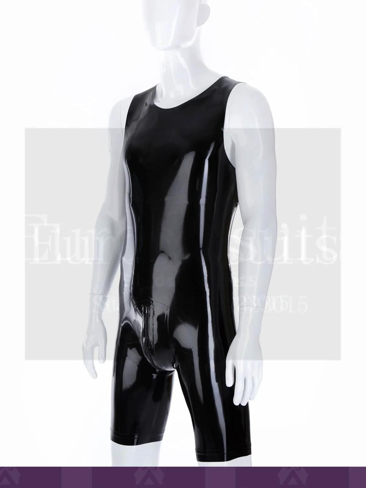 Men Panties Latex shorts With Crotch Rubber Shorts fetish wear latex costume fetish Zipper Underwear bodysuit