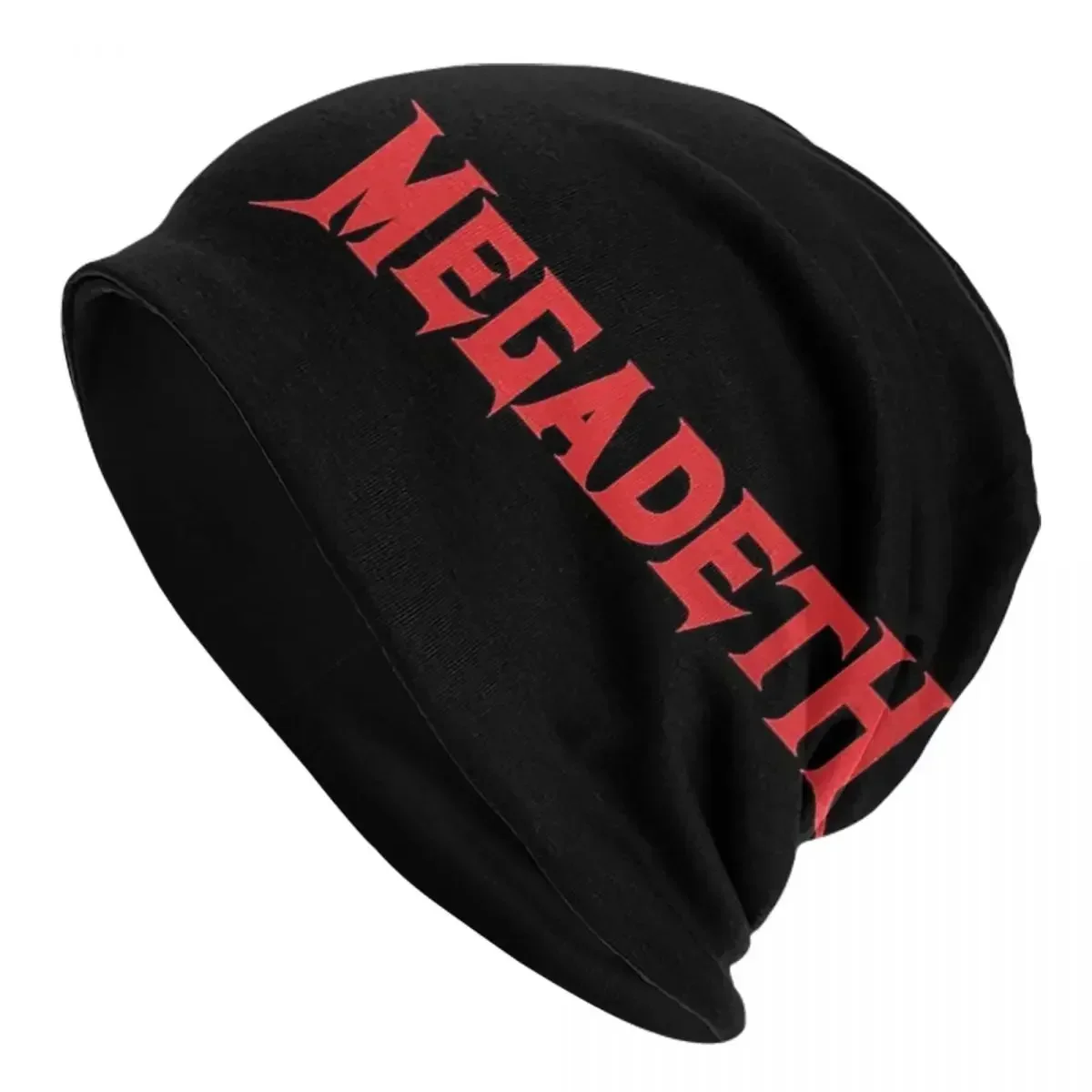 Men Women Megadeth Cryptic Writings Beanies Hat Merchandise Retro Black Metal Death Metal Head Wrap Bonnet Knit Hat