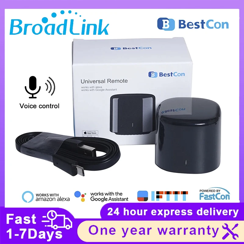 

Broadlink RM4C mini Wi-Fi ИК-пульт дистанционного управления Умный универсальный пульт дистанционного управления Голосовое управление работает с Google Home и Alexa Smart Home HUB