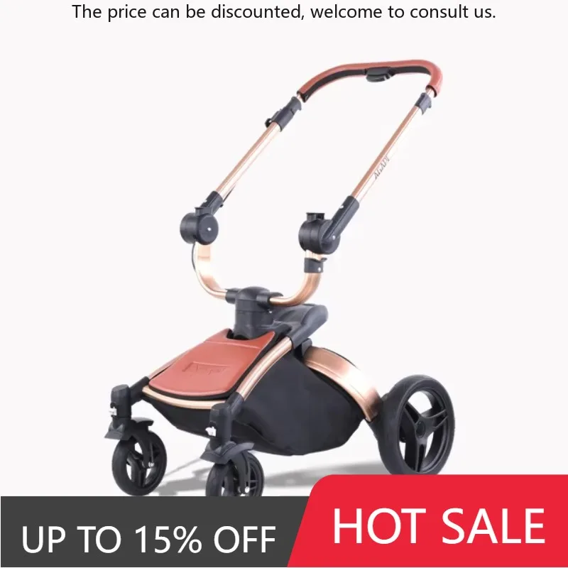 Precio de fábrica, cochecito de sistema de viaje 3 en 1 de lujo con Buggy para bebé, carrito de bebé, cochecito de bebé, envío directo