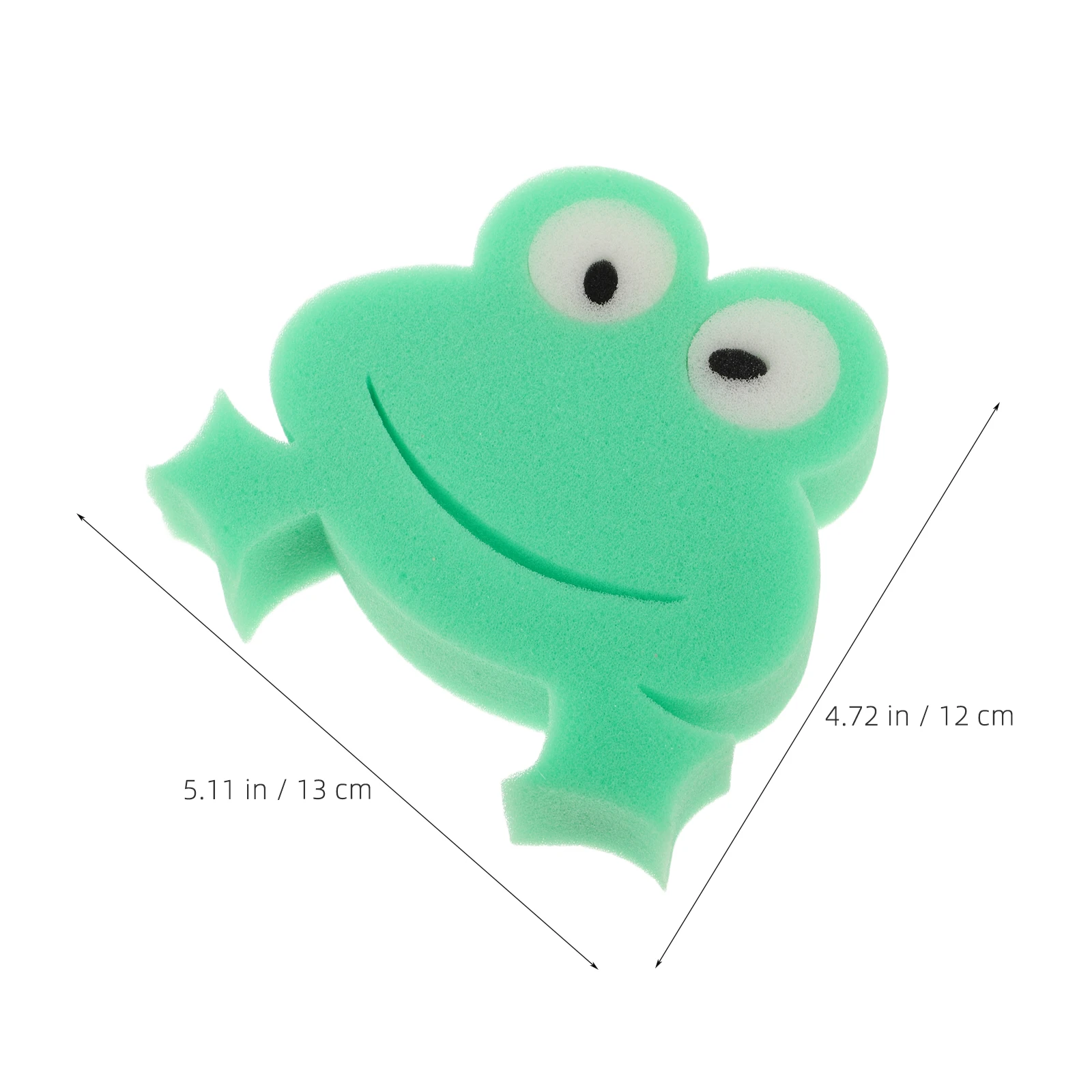 4 قطعة طفل حمام الإسفنج لطيف الضفدع شكل لينة لطيف التقشير دش الغسيل الطفل الرضيع الجسم الأنظف حمام الإسفنج الطفل #6