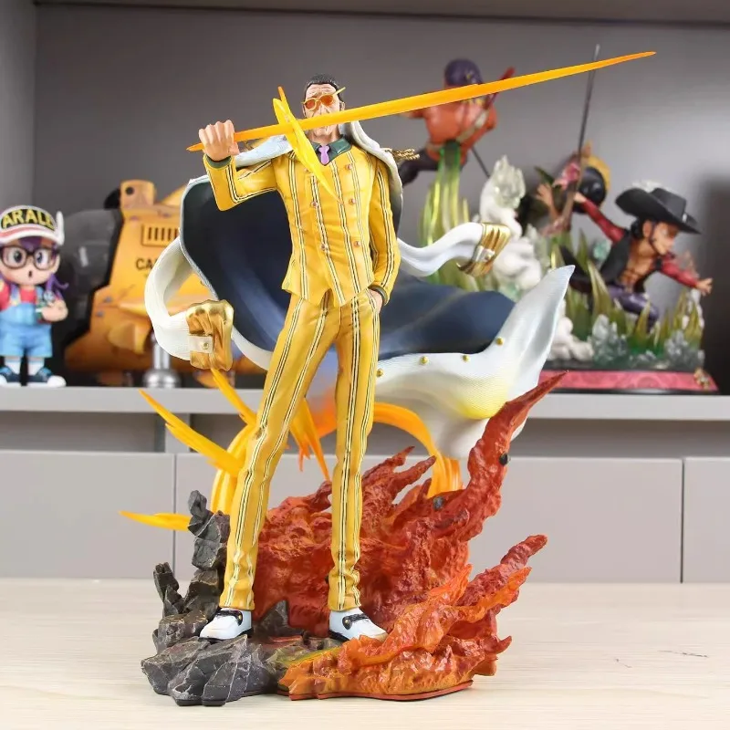 

One Piece GK Borsalino Action Figurine PVC Model 3 Generals LZ Yellow Ape Statue Collectible Decor Desktop Ornament Toys Gift