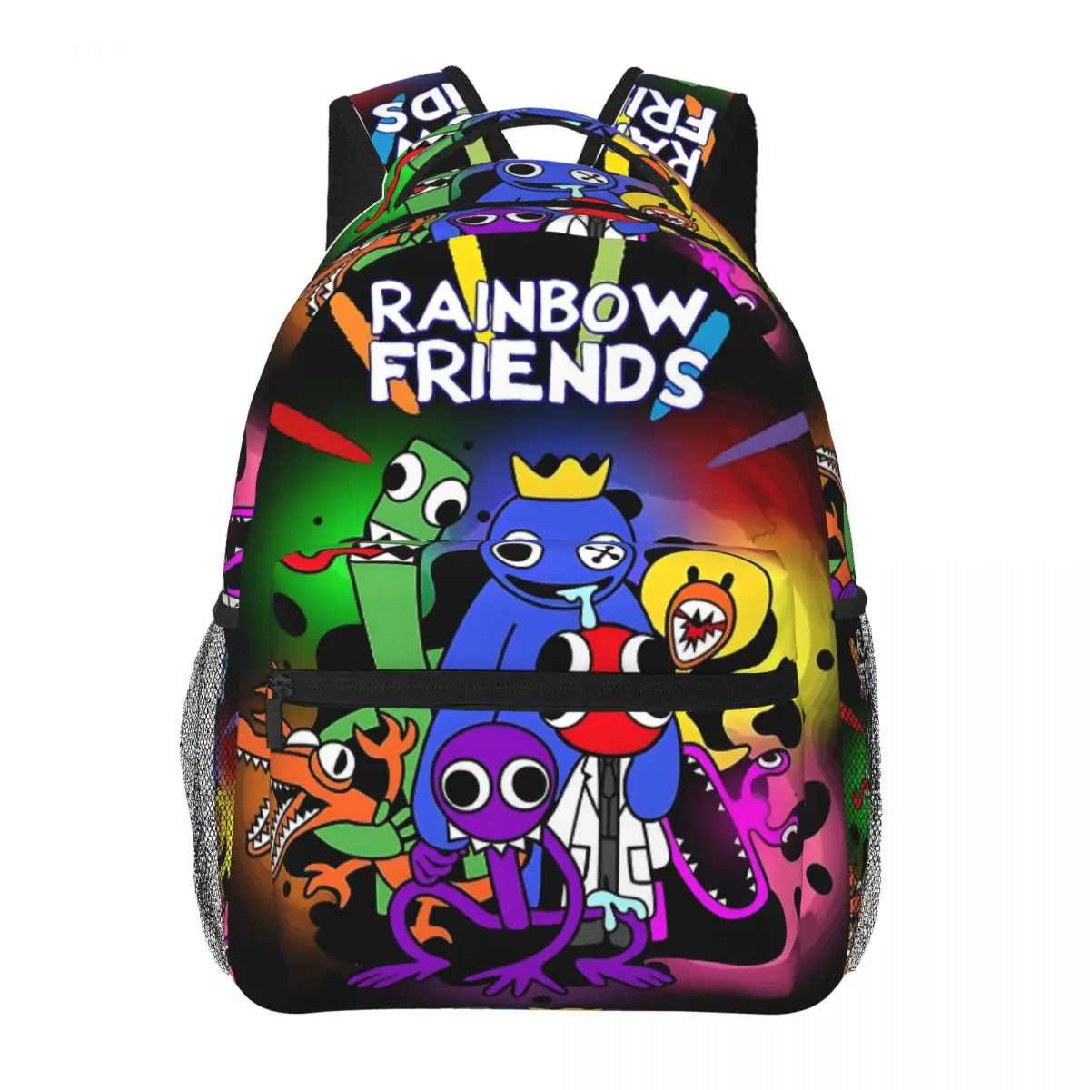 

Rainbow Friends Backpack Student Schoolbag for Men Women Laptop Canvas Bags